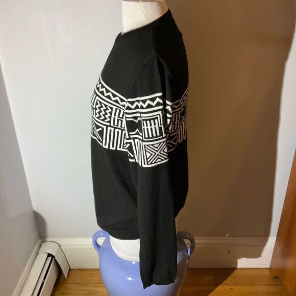 Men’s DeFacto Carpe Diem Crewneck Sweater, Medium. Blacl - Picture 8 of 16